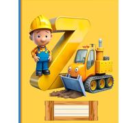 *Z* HOME BUILDER LETTER MONOGRAM COMPOSITION NOTEBOOK Diary Journal Cute Whimsical Real Estate Construction Building Contractor Figurine Doll Art: ... Son Kid Child GIFT Pre School Kindergarten