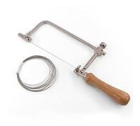 Z-LEAP 1PC Wire Saw Frame Coping Saw Telaio in Acciaio con Dia 0.5mm Filo Diamante per Fai Da Te e Taglio Piastrelle Pietra di Giada Ceramica Vetro Legno Metallo