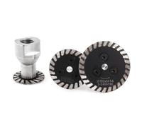 Z-LION Sega diamantata BIade con RemovabIe M14 FIange, disco da taglio per incisione, intaglio calcestruzzo, granito, confezione da 2 + 1 (30-40-50 mm)