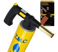 Z.M.C Bruciatore a gas da 1,5 kW, bruciatore flamber fino a 1350 °C, bruciatore a saldatura, bruciatore a brulee, bruciatore da cucina con fiamma regolabile, inserto bruciatore