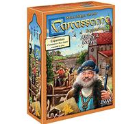 Z-Man Games , Carcassonne Abbey & Mayor , Board Game EXPANSION 5 , Ages 7 and up , 2-6 Players , 45 Minutes Playing Time