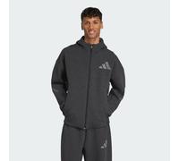 Z.N.E. adidas Felpa con cappuccio Premium a zip intera Black Melange XS