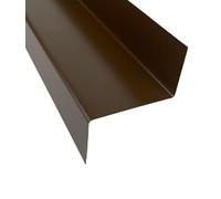 Z-Profile 1 mm alluminio su un lato Ral 8014 marrone (una pellicola protettiva) 1 m, 1,5 m e 2 m (1 mm alluminio Ral 8014, profilo a Z 50/150/50 x 1500 mm)