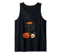 Z Spooky Halloween Strega Cappello Zucca Canotta