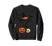 Z Spooky Halloween Strega Cappello Zucca Felpa