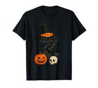 Z Spooky Halloween Strega Cappello Zucca Maglietta