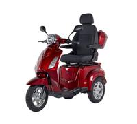 Z-TECH ZT-15-C Trilux Plus - Scooter Elettrico 3 Ruote per Anziani e Disabili-Rosso