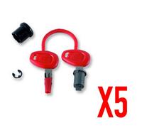 Givi z1382 kit ricambio chiavi per 5 valigie