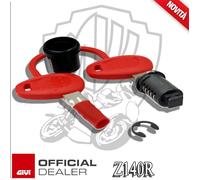 Z140R GIVI RICAMBIO CHIAVE ROSSA SINGOLA con BOCCOLA SPESSORE 2 mm