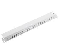 LANBERG Organizer per Cavi Metallico 1U Tipo A Rack 19 Grigio