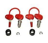 Z227 GIVI KIT UNIFICAZIONE CHIAVE STANDARD ROSSA con BOCCOLE per 2 BAULI VALIGE