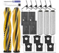 Z60 Ultra Kit di accessori di ricambio compatibile con MOVA Z60 Ultra Roller Complete Robot Aspirapolvere Parti 1 Spazzola Principale 3 Panno Mop Rullo 4 Filtro HEPA 6 Spazzola Laterale 6 Sacchetto di