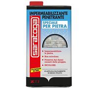 Z7.1 Impermeabilizzante per Pietra Penetrante Speciale per Pietra impermeabilizza la pietra, ideale per muri esposti, muri di cinta, comignoli, pilastri