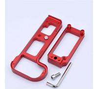 Z7II Z6II Piastra a L a sgancio rapido Impugnatura a mano in metallo Supporto for staffa For Arca Swiss compatibile con for fotocamera For Nikon Z5 Z6 Z7 II (Color : Red)