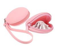 ZAAWUUT Custodia in silicone per cappelli da allattamento argentati, riutilizzabile, con supporto per poggiatesta per 16 - 28 mm, colore: argento, Colore: rosa., Minimalismo