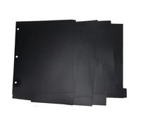 ZAAWUUT Divisori vuoti a 3 anelli in 8 schede, divisori in plastica A4 scrivibili su quaderni e raccoglitori, 3 divisori per scuola, ufficio, casa, organizzatori (nero, A4 8-Tap)