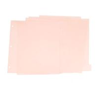 ZAAWUUT Divisori vuoti a 3 anelli in 8 schede, divisori in plastica A4 scrivibili su quaderni e raccoglitori, 3 divisori per scuola, ufficio, casa, organizzatori (rosa chiaro, A4 8 tap)