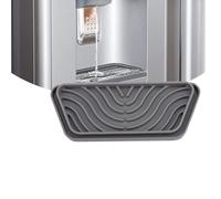 ZAAWUUT Vassoio raccogli gocce per frigorifero, dispenser d'acqua per frigorifero, previene macchie e fuoriuscite, mini dispenser antiscivolo in silicone (grigio, trapezoidale)