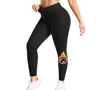 ZAAYO Leggings termici da donna, foderati, invernali, push up, elasticizzati, in caldo pile, a vita alta, # 1 Schwarz, S