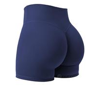 ZAAYO Pantaloncini Sportivi da Donna con Scrunch Nascosto, Effetto Workout, 11.4 cm Scrunch per Sollevare il Sedere, Pantaloncini da Palestra, Biker Shorts senza Cuciture, Blu mare, M