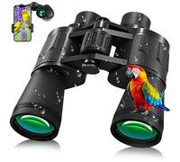 Zabatoco Binocolo Professionale 20x50, Binocolo per Adulti con Lenti FMC & Prismi BAK4 per Birdwatching, Escursionismo, Viaggi, Impermeabile Binoculars con Adattatore Smartphone