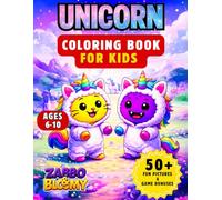 Zabbo & Bloomy’s Unicorn Coloring Book: A Fun and Sparkly Coloring Adventure with Rainbows, Castles, and Magical Friends for Kids Ages 6-10
