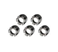 ZAC Dadi di serraggio ER20-M per fresatura CNC, 5 pezzi, per fresatura CNC, slot in acciaio, mini dadi ER tipo M con design strutturale bilanciato (M24 x 1,0)