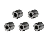 ZAC Dadi di serraggio ER8-M per fresatura CNC, 5 pezzi, per fresatura CNC, slot in acciaio, mini dadi ER tipo M con design strutturale bilanciato (M10 x 0,75)