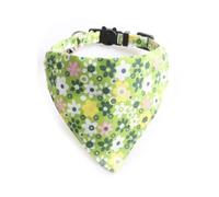 ZACAL - Collari per gatti di lusso con papillon e campanello, fibbia a sgancio rapido sicuro, collare per gatti ZACAL (bandana floreale verde)
