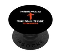 Zaccaria 2:8 Versetti della Bibbia Scrittura PopSockets PopGrip Adesivo