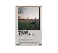 Zach Bryan American HeartbreakWaterproof e antimacchia dipinti decorativi per soggiorno, camera da letto, ufficio, quadri da appendere gratuitamente incorniciatura poster ad alta definizione