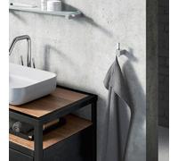 Zack CARVO gancio portasciugamani, 40483, CARVO acciaio inox spazzolato [Accessori Bagno > Portasciugamani]