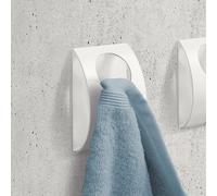 Zack DUPLO gancio portasciugamani, 40202, DUPLO bianco opaco [Accessori Bagno > Portasciugamani]