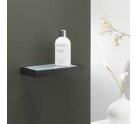 Zack LINEA mensola, 40573, LINEA satinato/nero opaco [Accessori Bagno > Mensole]