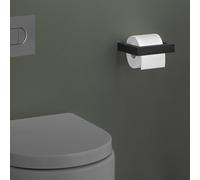 Zack LINEA porta rotolo, 40576, LINEA nero opaco [Accessori Bagno > Porta Rotolo]