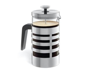 Zack SEGOS caffettiera/teiera a stantuffo, 20209, SEGOS acciaio inox spazzolato/chiaro/nero [Cibo e Bevande > Caffettiere e Teiere]