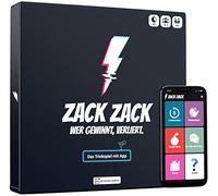 Zack Zack - Gioco di carte, gioco per bere con app, 110 carte da gioco, oltre 1000 compiti, gioco per feste, gioco da tavolo, idea regalo (gioco da tavolo)