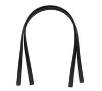 ZacLAy 2 Manici in Pelle per Borsa Tracolla Staccabile Cinturino per Borsa Cinturino per Tracolla Accessori di Ricambio Fai da Te, Nero, Taglia Unica