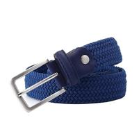 ZacLAy Cinture Elastiche più lunghe verdi per Uomo Cinture Casual Elasticizzate in Tessuto Intrecciato Comfort Cintura larga 160cm Elasticizzata in Metallo da 1-3/8 ", Blu