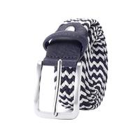 ZacLAy Cinture in Pelle di Tela Elasticizzata per Uomo Cintura Elastica Maschile con Cinturino in Maglia Casual Femminile per Pantaloni Jeans, Bianco della Marina