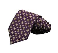 ZacLAy Cravatta da Uomo Striscia Classica Fiore Floreale 8cm Cravatta Jacquard Accessori Abbigliamento Quotidiano Cravatta Festa di Nozze, Taglia unica