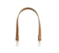 ZacLAy Tracolle Corte Singole di Ricambio in Pelle da 50Cm Accessori per Borse Manici per Borse Modello Semplice, Marrone Chiaro, d'oro