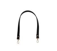 ZacLAy Tracolle Corte Singole di Ricambio in Pelle da 50Cm Accessori per Borse Manici per Borse Modello Semplice, Nero, Argento
