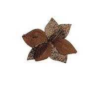 Zac's Alter Ego - Spilla a forma di fiore con paillettes bicolore su elastico e spilla, vari colori, Giglio Marrone, Taglia unica