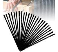 ZACUDA 24 Pezzi Lama per Sega da Traforo Lame per Sega a Scorrimento con Denti a Spirale Lame di Ricambio per Traforo 10/15/18/24 Denti Lame Traforo Elettrico 127MM per Legno Plastica Schiuma Metall