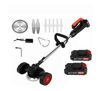 ZADCCS Decespugliatore, Tosaerba al Litio 24V con Ruote for Uso Domestico Macchina for diserbo