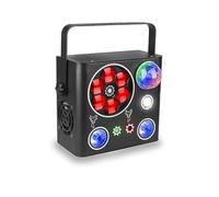 ZADCCS Luci da palcoscenico, 5IN1 LED Gobo Strobe Dyeing Magic Ball 32 Patterns Proiettore Stage Lighting Effect DJ Disco Party Dance Wedding Lamp(With Remote)