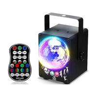 ZADCCS Luci da palcoscenico, Disco Ball Stage Light RGB DJ effetti stroboscopici 60 luce a LED con telecomando attivato dal suono for proiettore for decorazioni for feste di compleanno