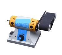 ZADCCS Macchina for incidere Multifunzionale da Tavolo a levigatrice a Nastro da 350 * 50mm, smerigliatrice da Tavolo for la Lavorazione del Legno, lucidatrice for Giada(320W Right Belt Sand)