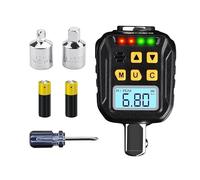 ZADCCS Misuratore di coppia, Misuratore di coppia digitale con display retroilluminato, tester for chiavi, 2 modalità lavoro, quattro unità commutabili, funzione allarme sonoro e luminoso(ATE-340)
